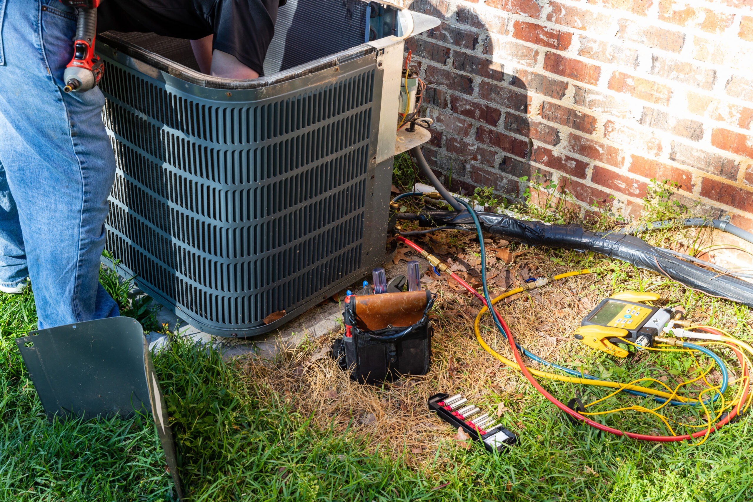 Maintenance on air conditioner unit ac maintenance